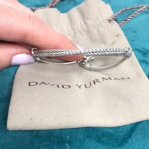 David Yurman  Crossover Bracelet with Diamonds